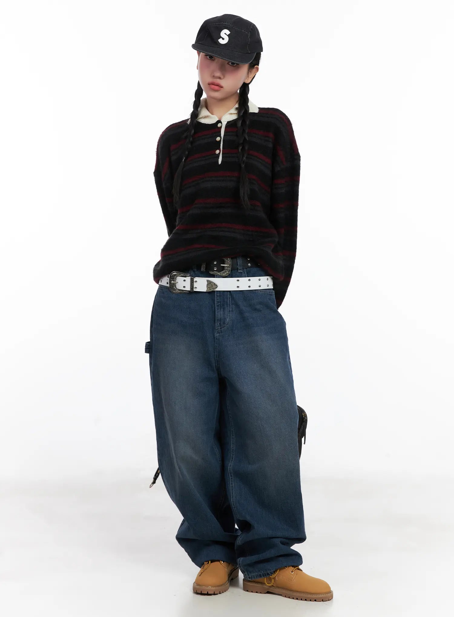 striped-knit-collar-sweater-cd501