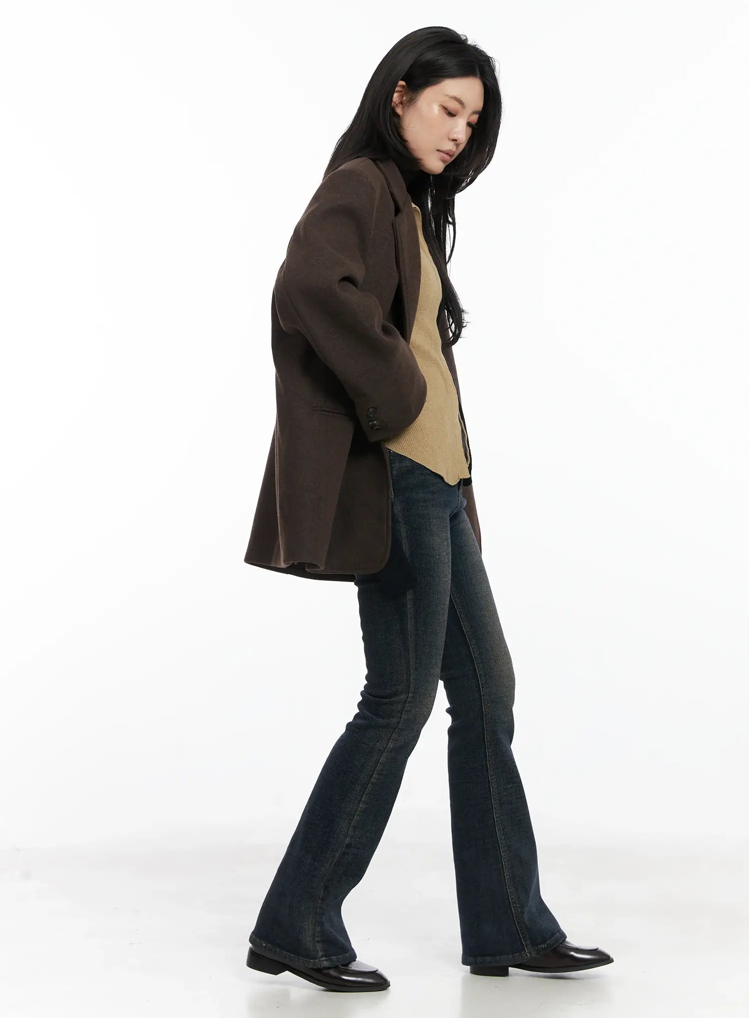 Oversized Classic Wool Blazer Jacket CD502