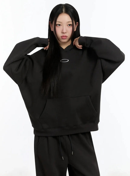 Oval Graphic Oversized Hoodie IM509