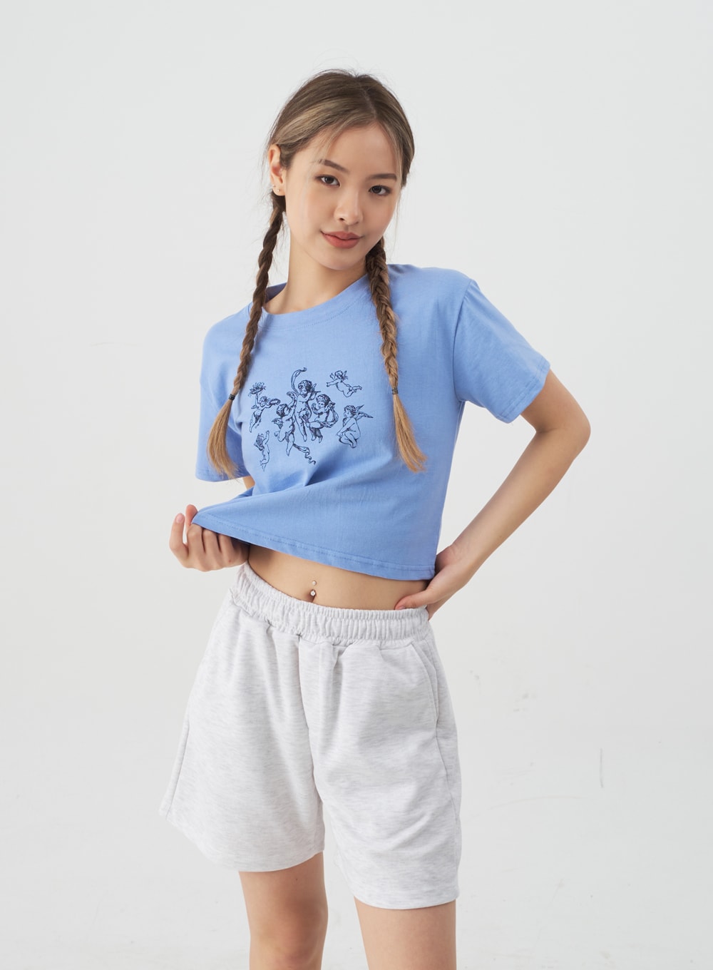 High-Waisted Sweat Shorts CJ13