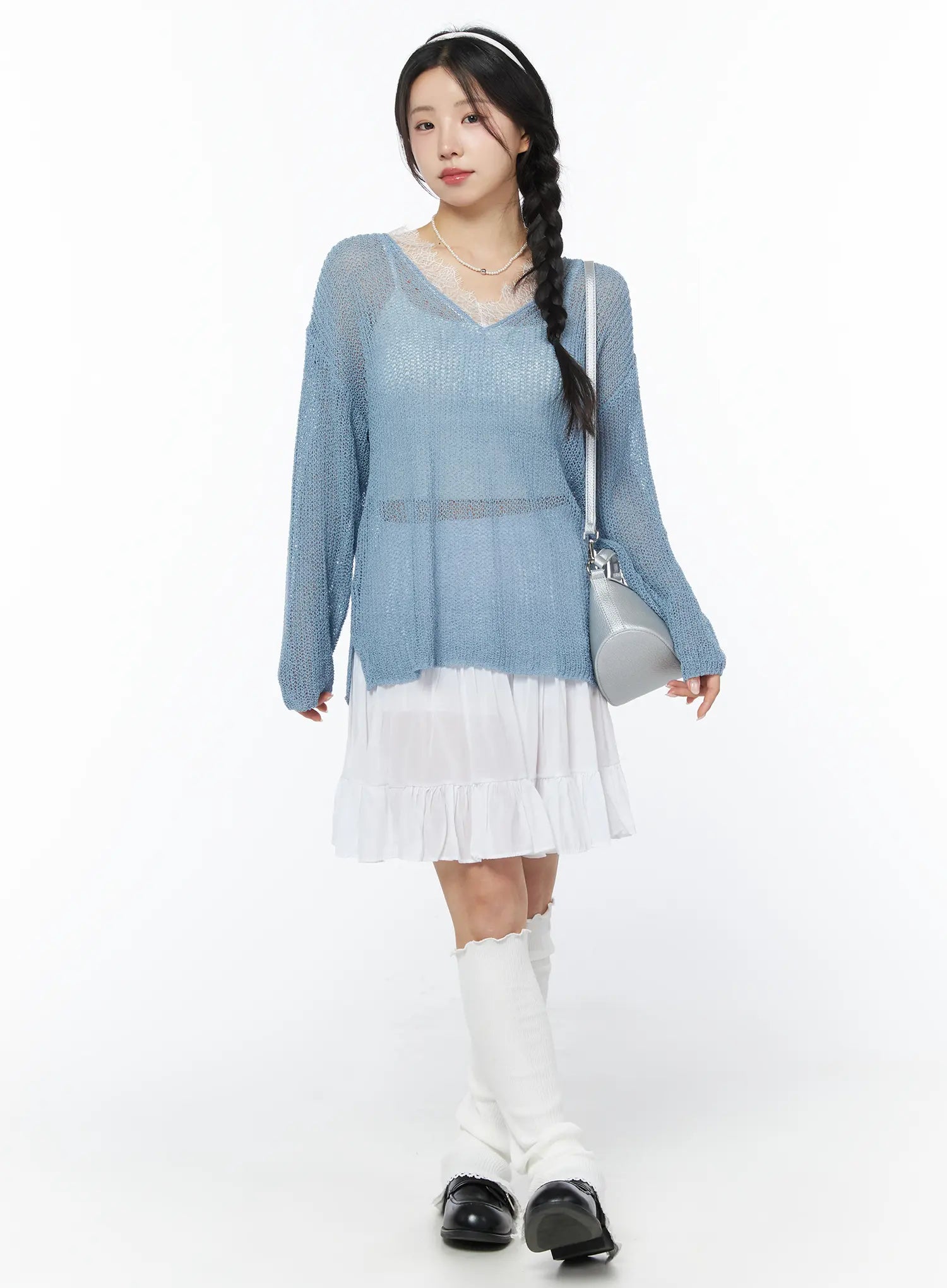 sheer-v-neck-knit-top-cy522