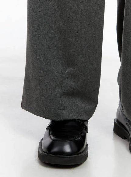 Men's Pintuck Wide-Leg Trousers IS502