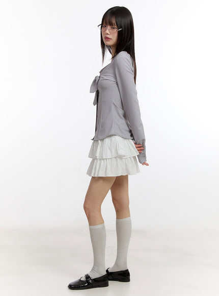 ribbon-tie-v-neck-blouse-top-ca509