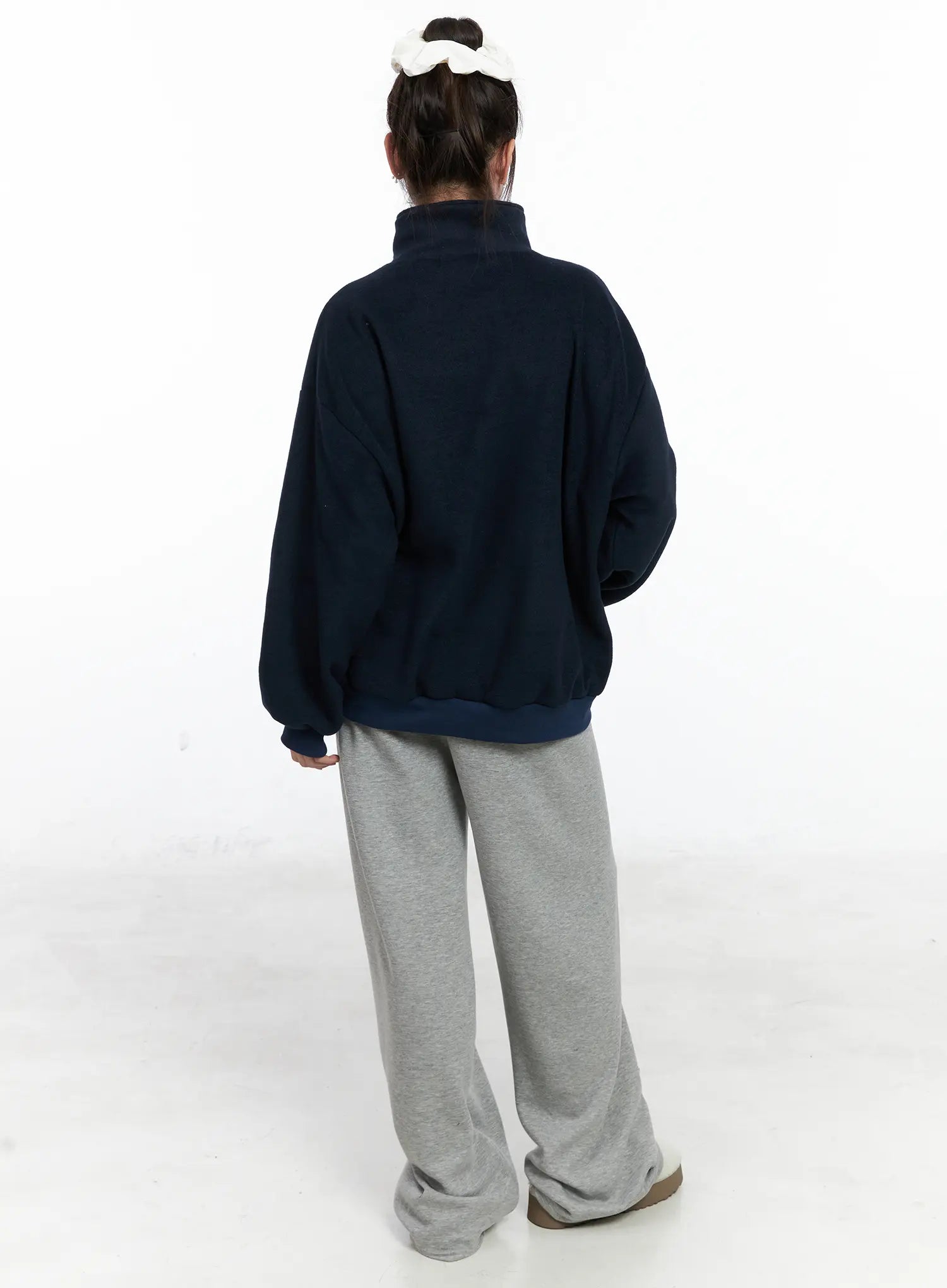 Warm Fleece Wide Sweatpants CN518