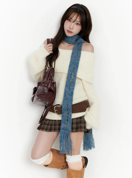 Cozy Knit Long Scarf IN514