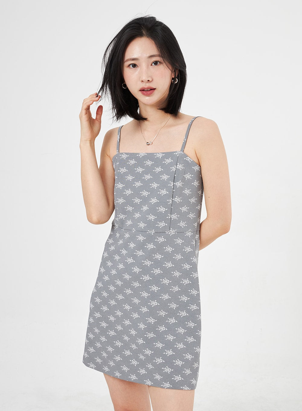 Rose Print Mini Dress OA310