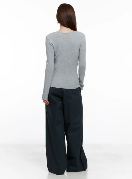 Cotton Pintuck Wide Pants CG521