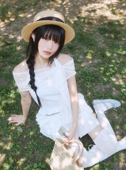 floral-embroidered-ruffle-mini-skirt-cl509