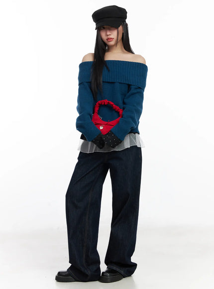 dotted-frill-long-sleeve-top-cf503
