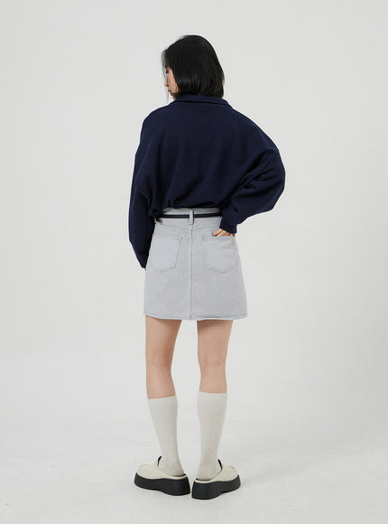 Oversized Half Zip-Up OF316