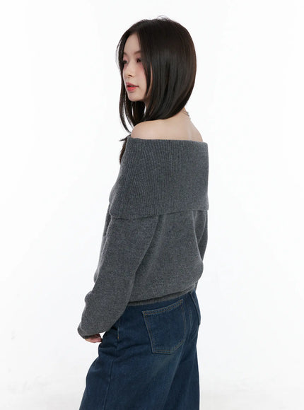 argyle-off-shoulder-knit-sweater-cn518