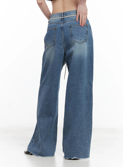 chaeyoung-drawstring-washed-wide-leg-jeans-cu530