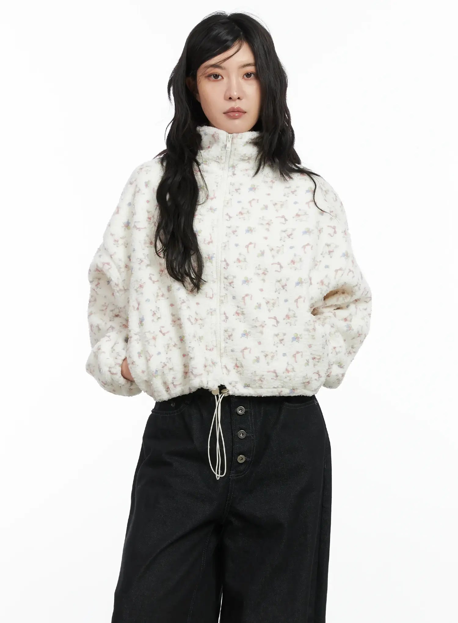 Kelfie Overfit Fleece Jacket CN528