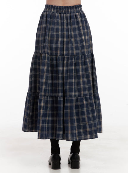 checkered-ruffle-maxi-skirt-od403