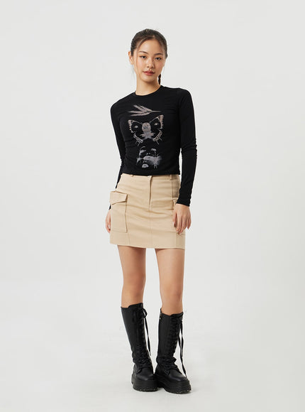 Cargo Mini Skirt CM306