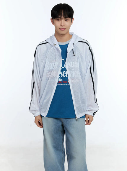 Men's Mesh Zip-Up Hoodie IG519