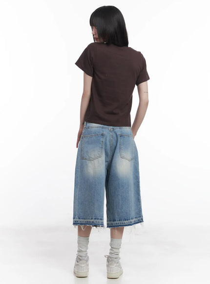 Light Wash Vintage Jorts CU519
