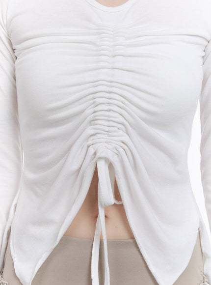 gathered-slim-fit-long-sleeve-top-cf512