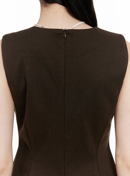 Classic Pleated Flare Mini Dress CN504