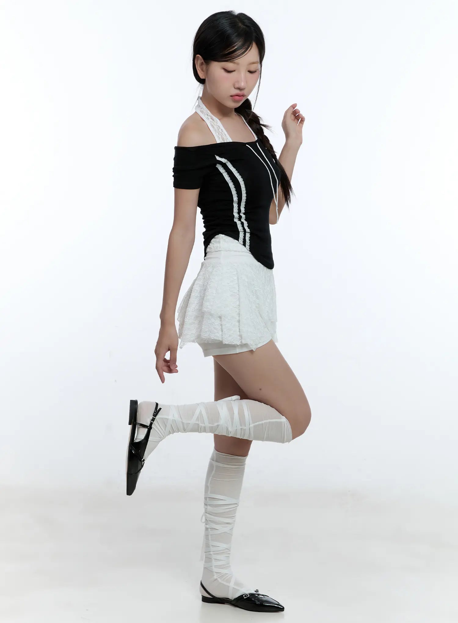 ribbon-strap-knee-length-socks-cu527