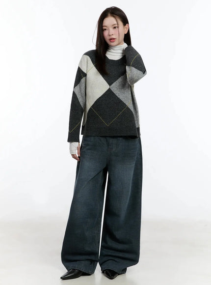 argyle-pattern-knit-sweater-id526