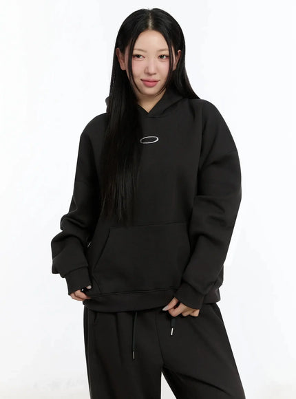 Oval Graphic Oversized Hoodie IM509