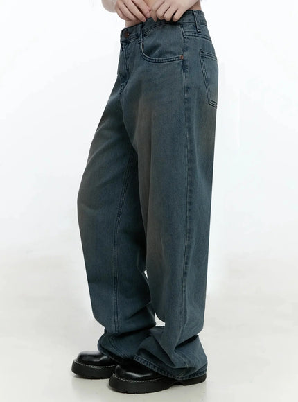 Rayna Mid Wash Wide Fit Jeans IO527