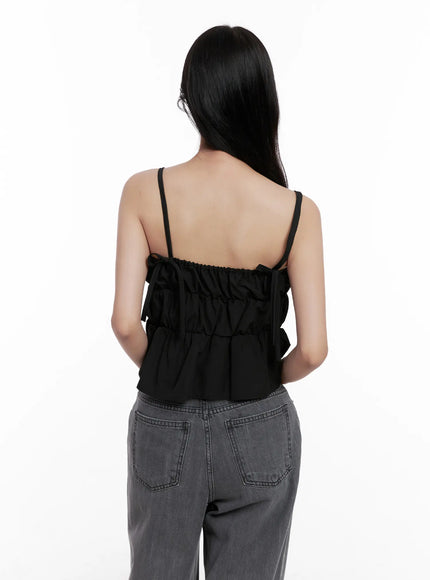 ribbon-strap-ruffle-scrunch-tank-cl516
