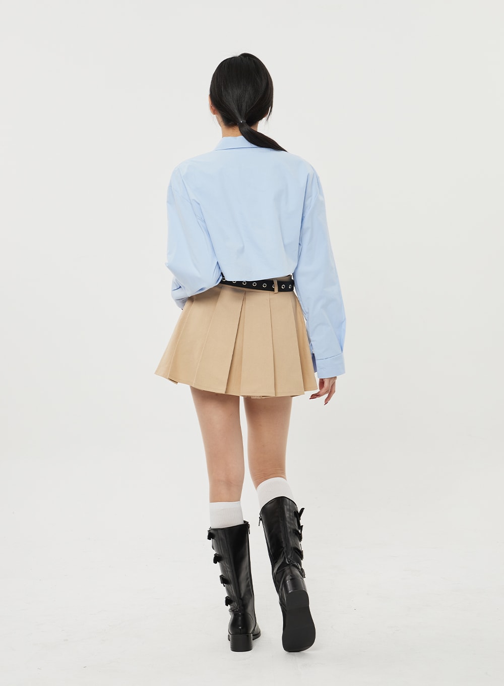 Pocket Pleated Mini Skirt BF315