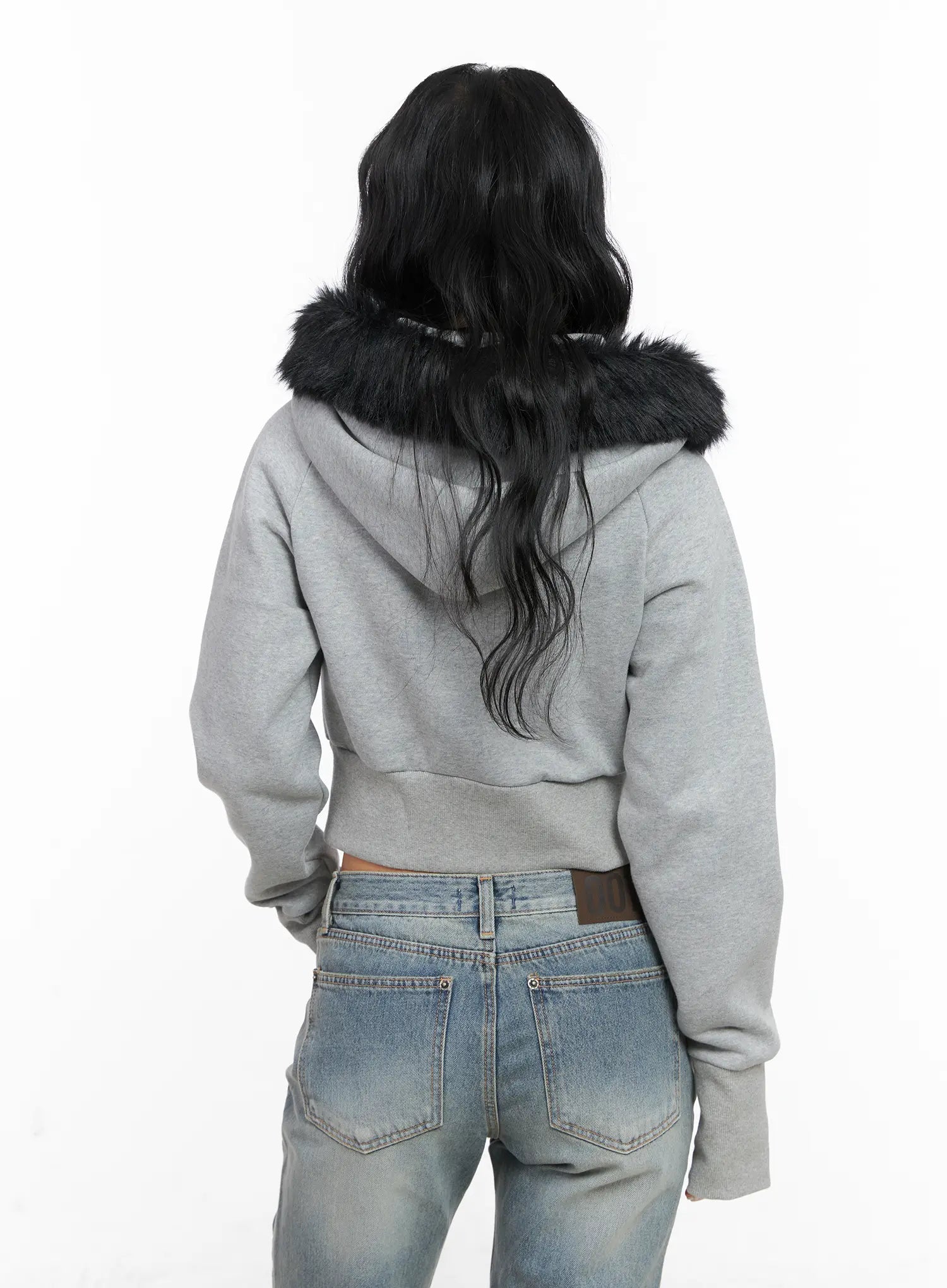 slim-fit-fleece-fur-hoodie-cn514