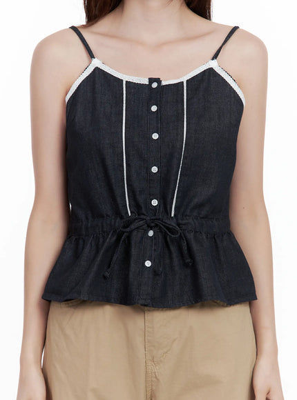 lace-detail-buttoned-tank