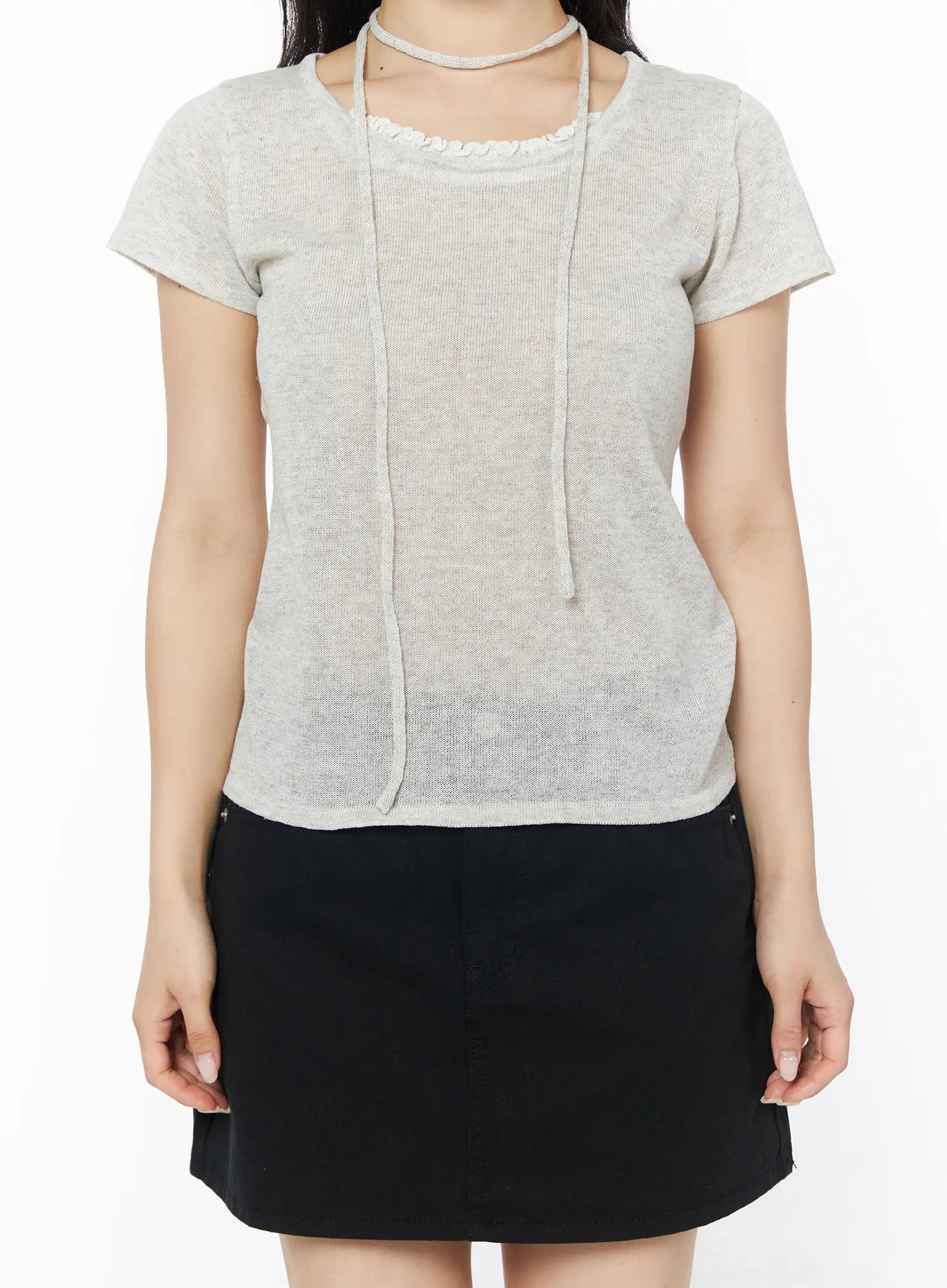 sheer-short-sleeve-top-and-scarf-cy522