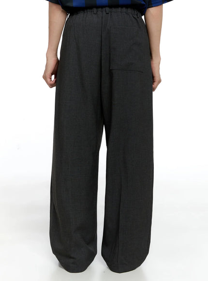 Men's Pintuck Wide-Leg Pants IG520