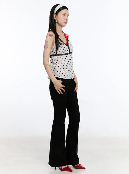 lace-trim-polka-dot-halter-top-ca507