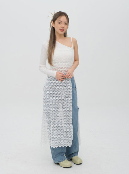 Torn Wide Leg Jeans C1002