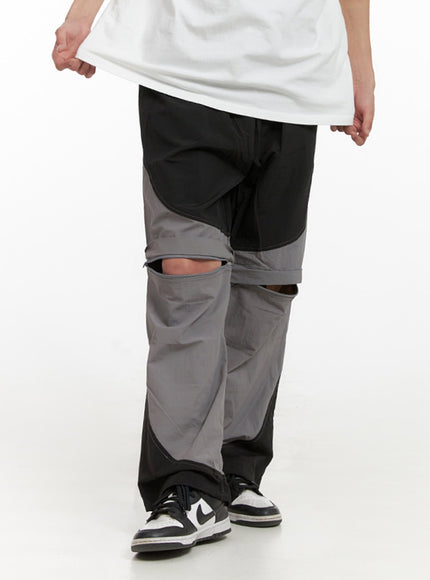 mens-nylon-zippered-baggy-pants-il404