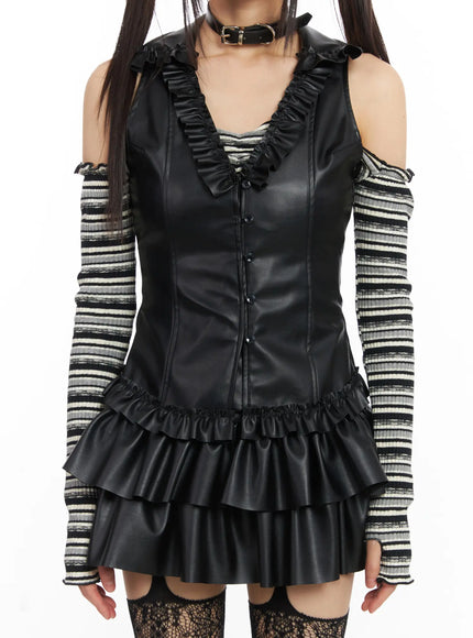 faux-leather-bustier-vest-cd522