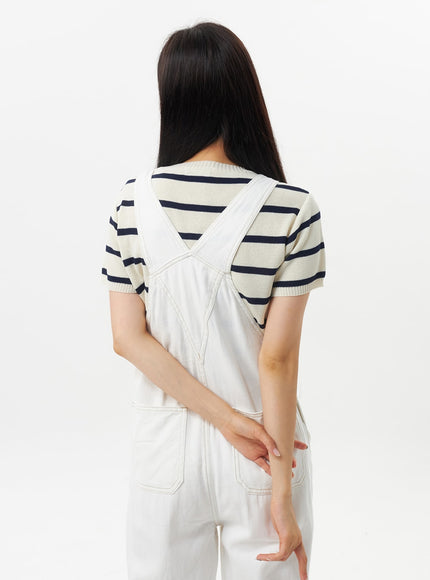 short-sleeve-stripe-sweater-ou326