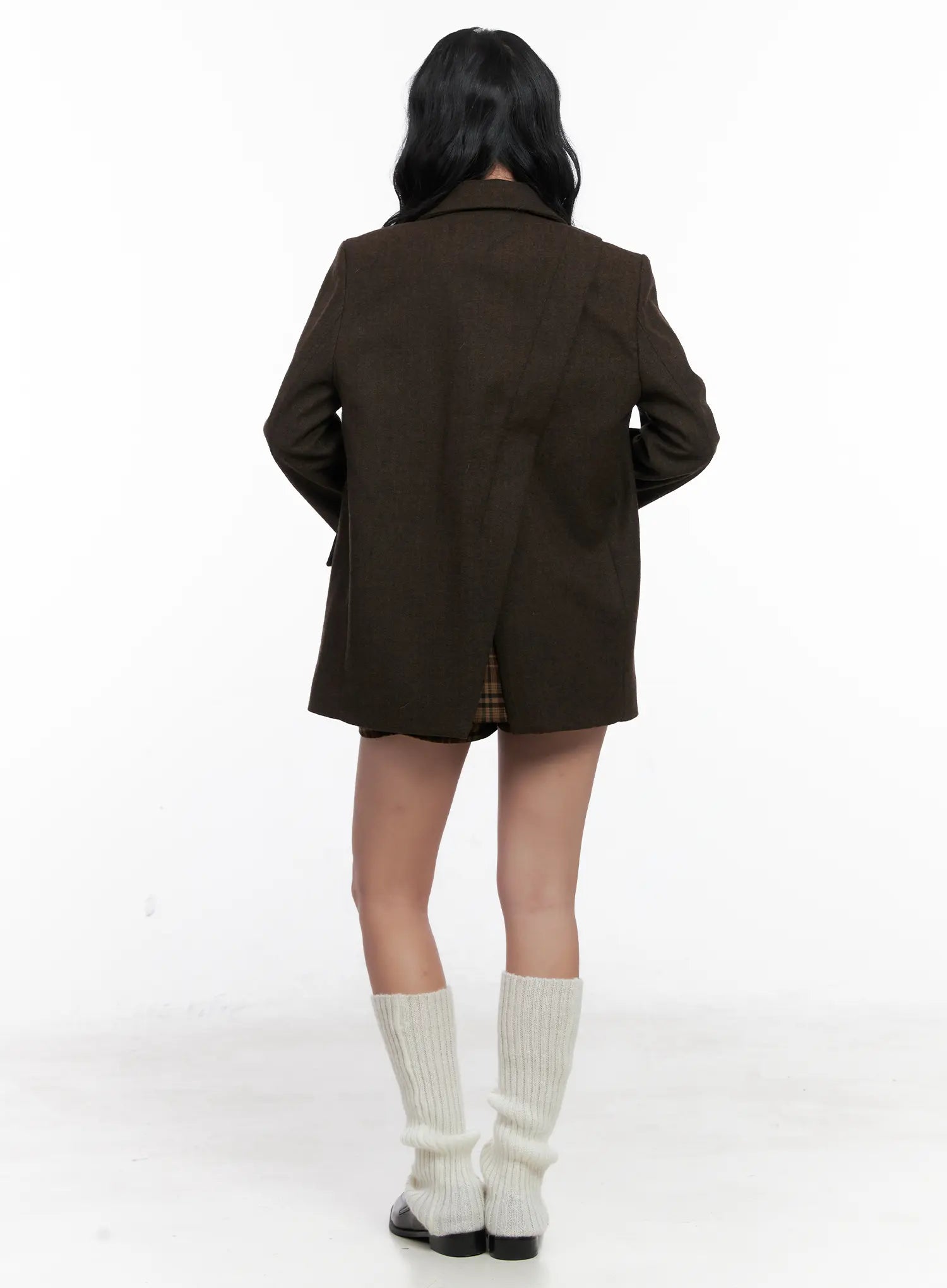 plaid-ring-belt-mini-skirt-cn514