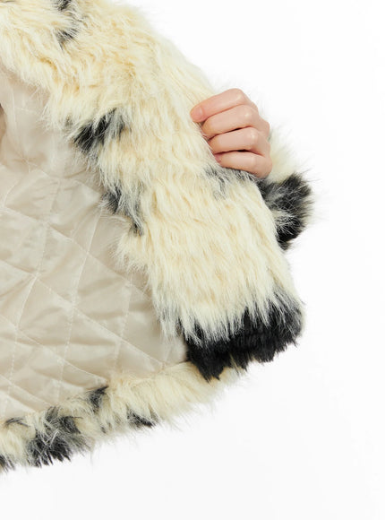 Light Merle Faux Fur Jacket IN503