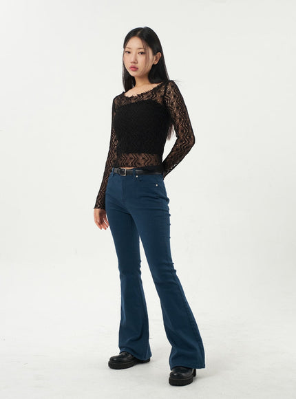 Bootcut Cotton Pants CA325