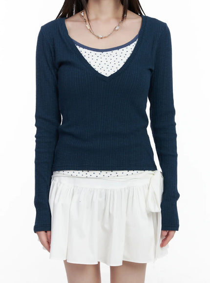 v-neck-ribbed-long-sleeve-top-cm524