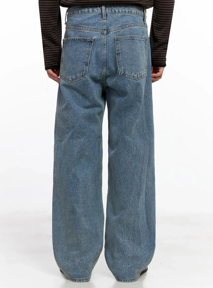 Men's Classic Blue Denim Jeans IO516