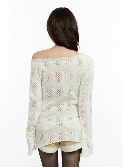 vintage-off-shoulder-knit-sweater-cn524
