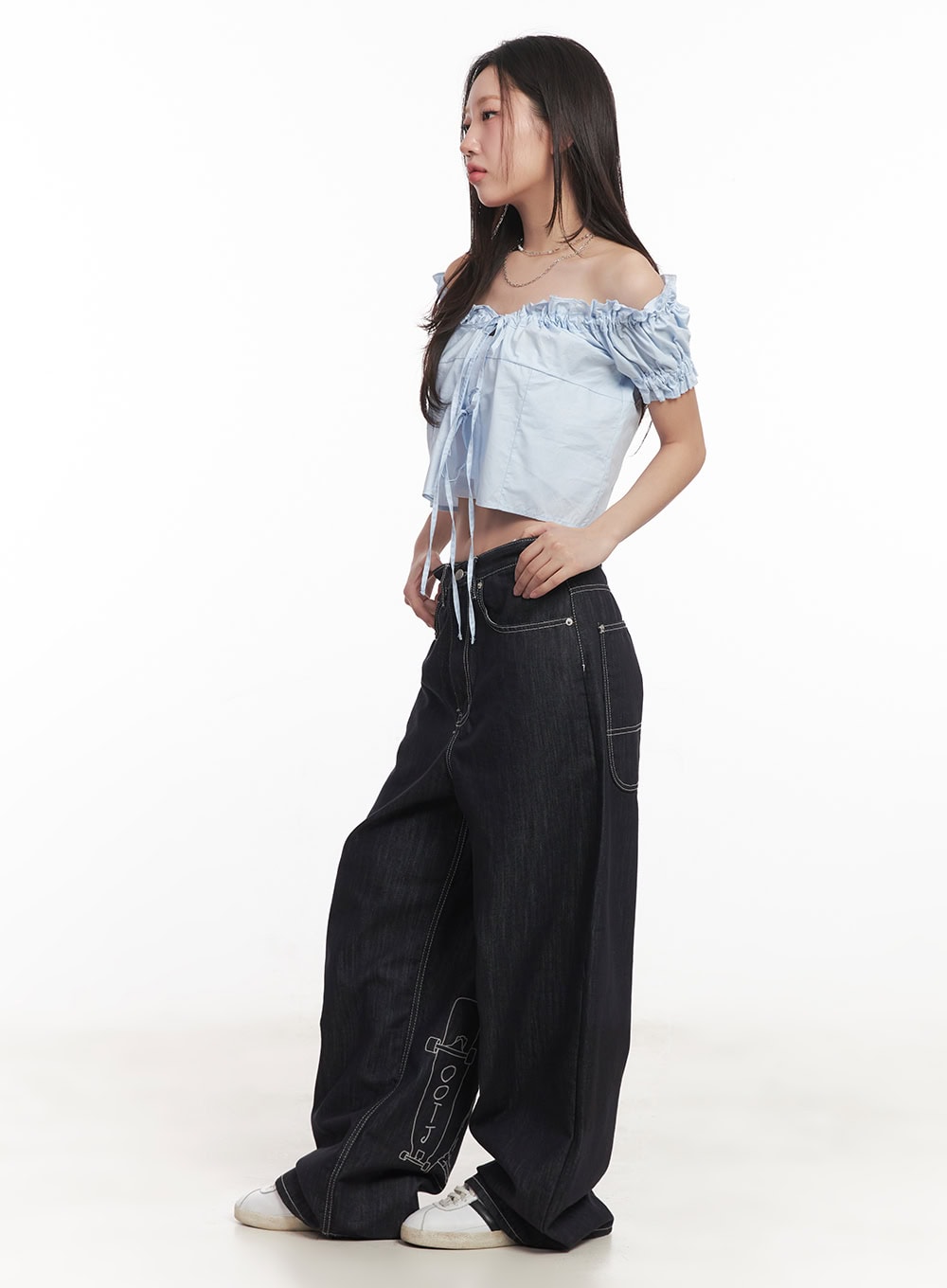 ribbon-off-shoulder-blouse-crop-top-ca529