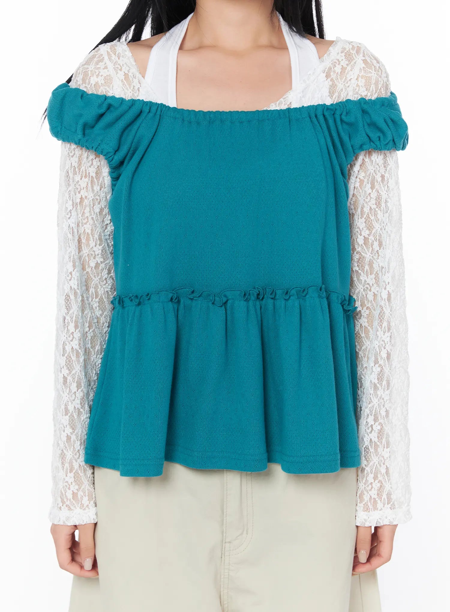 puff-sleeve-shirred-blouse-cy512