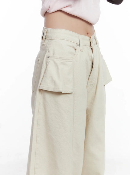 Wide-Leg Cargo Pants CS529