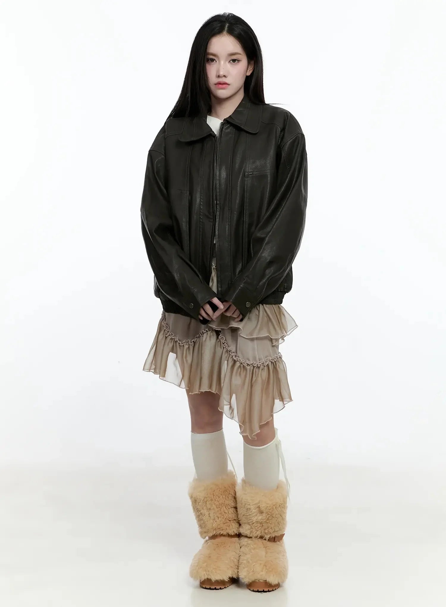 zippered-faux-leather-biker-style-jacket-io520