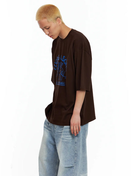 Men's Lucas Graphic Oversized Tee IL514