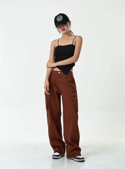 Thin Strap Top With Cups Inside CG10